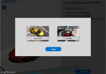 Game VS Function mode selection